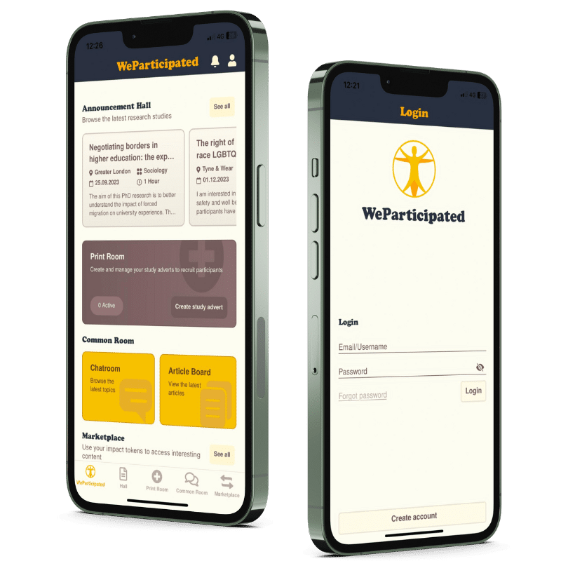 weparticipated mobile app